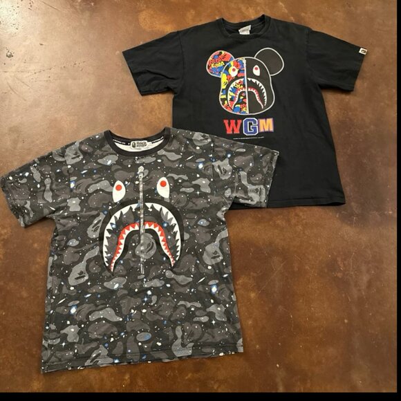 BAPE Men’s Large Tee Bundle Of 2 - Picture 1 of 9